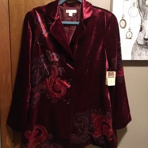 Gorgeous Embroidered Velvet Blazer